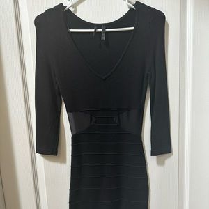 Black Guess Dress With Mesh.